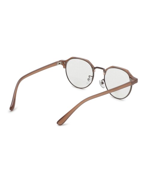 SHOO・LA・RUE（シューラルー）の「【ブルーライトカット】サーモントフレームメガネ（サングラス・レディース・ブラック/ブラウン系・00）」の4枚目の写真