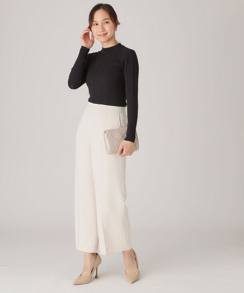 COUP DE CHANCE（クードシャンス）の「【洗える】レースニットトップス（ニット/セーター・レディース・ピンク/ホワイト/ブラック/グリーン系・34/38）」の12枚目の写真