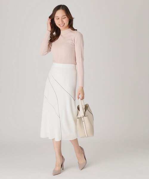 COUP DE CHANCE（クードシャンス）の「【洗える】レースニットトップス（ニット/セーター・レディース・ピンク/ホワイト/ブラック/グリーン系・34/38）」の19枚目の写真