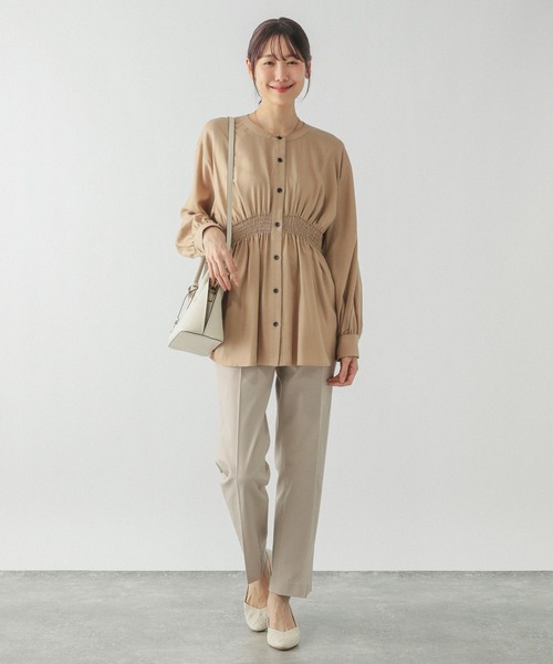 【はる】ページ　　リクエスト商品のため セール】シャーリングシャツ長袖/286232（シャツ/ブラウス