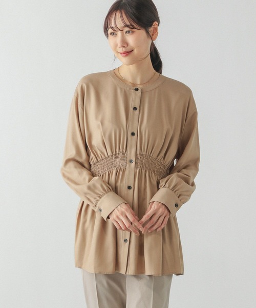 【はる】ページ　　リクエスト商品のため セール】シャーリングシャツ長袖/286232（シャツ/ブラウス