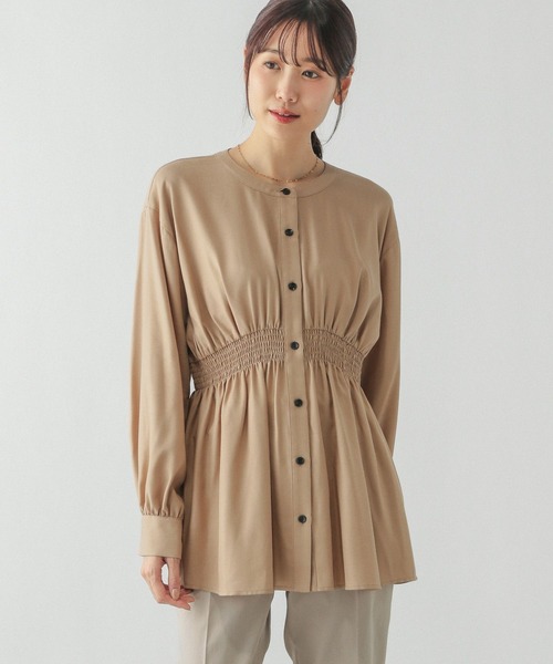 シェルン 27CM セール】シャーリングシャツ長袖/286232（シャツ/ブラウス）｜GLOBAL