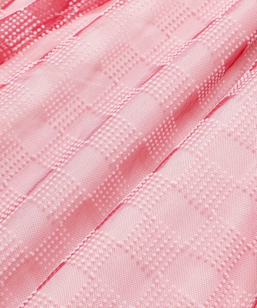 BeBe Petits Pois Vert(ベベプチポワヴェール)の「シアーチェックチュール切り替え半袖ワンピース(95~150cm)(ワンピース・キッズ・ブラック系その他/レッド系その他・110cm/120cm/130cm/140cm/100cm/150cm)」の4枚目の写真