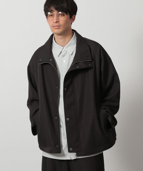 LAKOLE（ラコレ）の「【セットアップ可】ツイルスタンドブルゾン / 284451（ブルゾン・メンズ・ブラック/グレー/キャメル・MEDIUM/LARGE）」の5枚目の写真