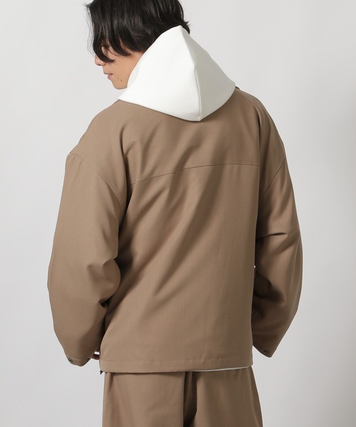 LAKOLE（ラコレ）の「【セットアップ可】ツイルスタンドブルゾン / 284451（ブルゾン・メンズ・ブラック/グレー/キャメル・MEDIUM/LARGE）」の12枚目の写真