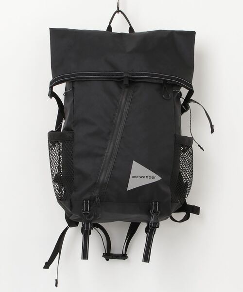 and wander アンドワンダー　ブラック リュック　バックパック Amazon.co.jp: [and wander] アンドワンダー エコパック18L