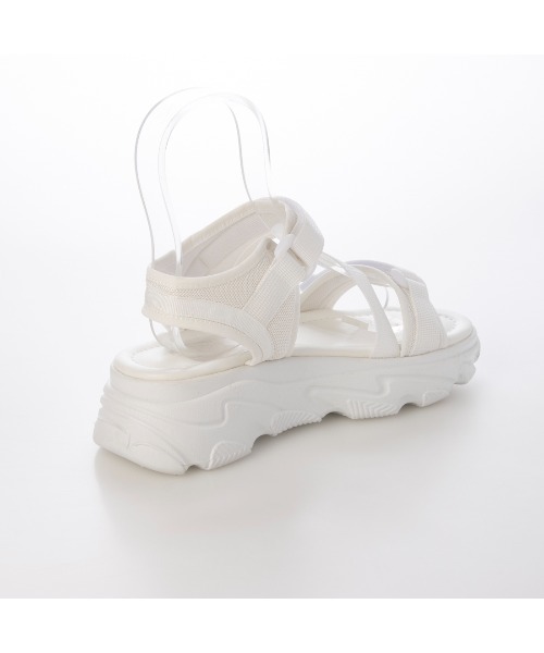 noyau（ノヤウ）の「トリプルベルクロ厚底スポーツサンダル（サンダル・レディース・ホワイト/ブラック/ベージュ・LL/S/M/L）」の6枚目の写真