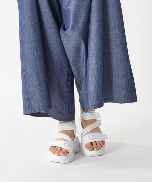 noyau（ノヤウ）の「トリプルベルクロ厚底スポーツサンダル（サンダル・レディース・ホワイト/ブラック/ベージュ・LL/S/M/L）」の18枚目の写真