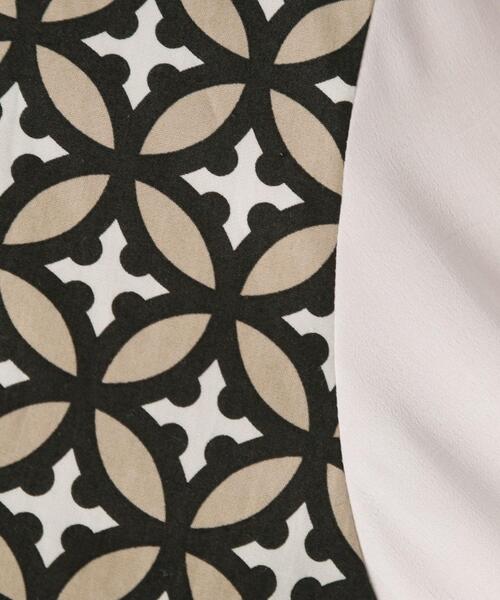 DRESSTERIOR（ドレステリア）の「【美人百花/モデル美香着用】オーバーラップサークルコンビシャツ（シャツ/ブラウス・レディース・ベージュ系その他4/ネイビー系・34/36/38）」の13枚目の写真