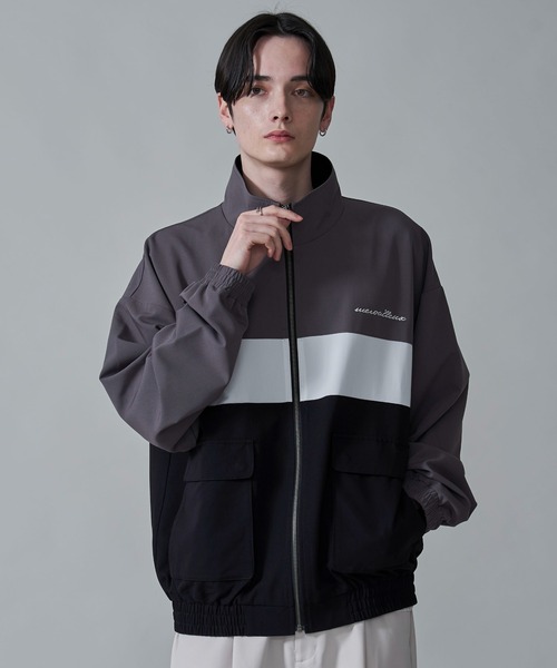 BROWNY（ブラウニー）の「BROWNY/TRスタンドブルゾン（ブルゾン・メンズ・ダークグレー/サックスブルー・MEDIUM/LARGE）」の2枚目の写真