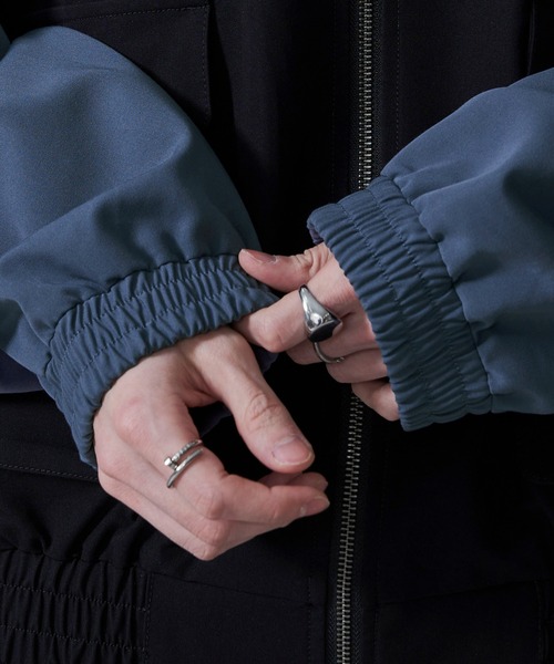 BROWNY（ブラウニー）の「BROWNY/TRスタンドブルゾン（ブルゾン・メンズ・ダークグレー/サックスブルー・MEDIUM/LARGE）」の8枚目の写真