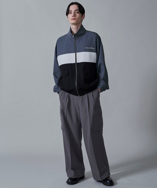 BROWNY（ブラウニー）の「BROWNY/TRスタンドブルゾン（ブルゾン・メンズ・ダークグレー/サックスブルー・MEDIUM/LARGE）」の17枚目の写真