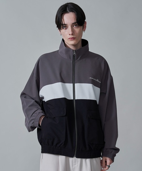 BROWNY（ブラウニー）の「BROWNY/TRスタンドブルゾン（ブルゾン・メンズ・ダークグレー/サックスブルー・MEDIUM/LARGE）」の10枚目の写真