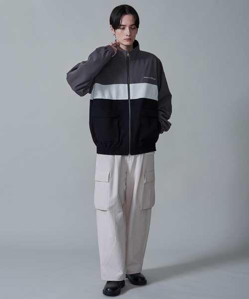 BROWNY（ブラウニー）の「BROWNY/TRスタンドブルゾン（ブルゾン・メンズ・ダークグレー/サックスブルー・MEDIUM/LARGE）」の13枚目の写真