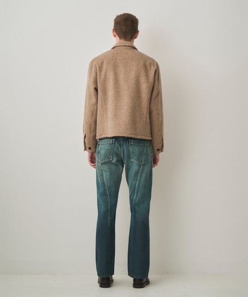 Juha(ユハ)の「MOHAIR SHAGGY ZIP JACKET(ブルゾン・メンズ・チャコールグレー/ベージュ・3/4)」の8枚目の写真