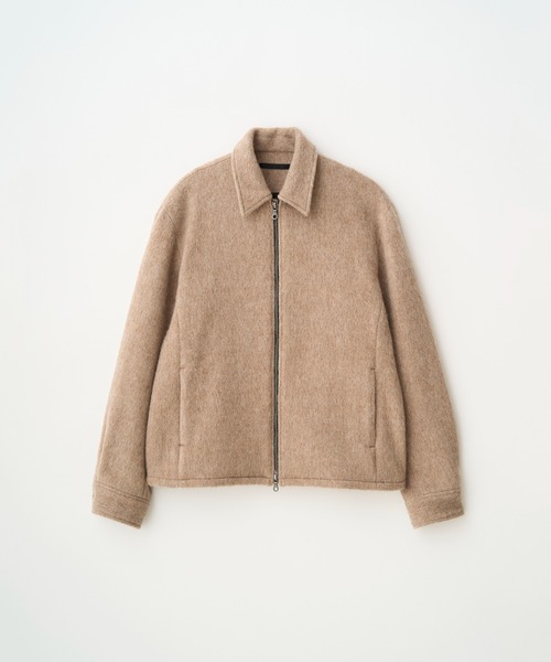 Juha(ユハ)の「MOHAIR SHAGGY ZIP JACKET(ブルゾン・メンズ・チャコールグレー/ベージュ・3/4)」の3枚目の写真