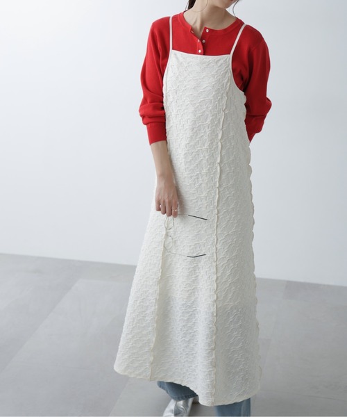 FREE'S MART（フリーズマート）の「【3サイズ展開XS-M】パネルフレアキャミワンピース【低身長サイズ有】（ワンピース・レディース・ホワイト/ブラック/ブラック系その他/ホワイト系その他・X-SMALL/SMALL/MEDIUM）」の8枚目の写真