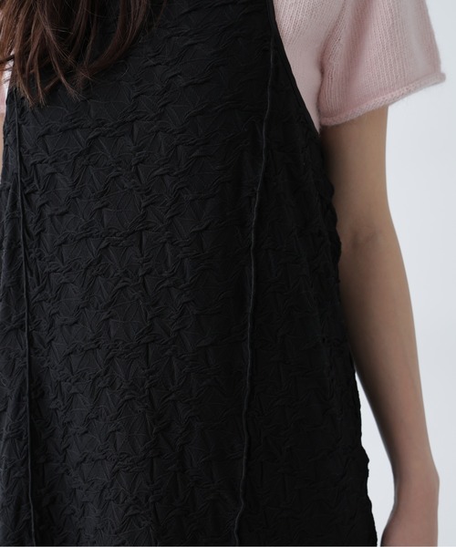 FREE'S MART（フリーズマート）の「【3サイズ展開XS-M】パネルフレアキャミワンピース【低身長サイズ有】（ワンピース・レディース・ホワイト/ブラック/ブラック系その他/ホワイト系その他・X-SMALL/SMALL/MEDIUM）」の16枚目の写真