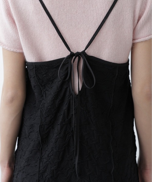 FREE'S MART（フリーズマート）の「【3サイズ展開XS-M】パネルフレアキャミワンピース【低身長サイズ有】（ワンピース・レディース・ホワイト/ブラック/ブラック系その他/ホワイト系その他・X-SMALL/SMALL/MEDIUM）」の18枚目の写真