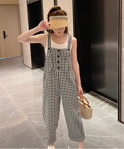 NANEA(ナネア)の「チェック柄サロペット(サロペット/オーバーオール・レディース・チェック・MEDIUM/SMALL/LARGE)」の22枚目の写真