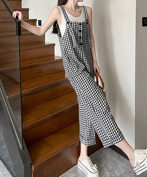 NANEA(ナネア)の「チェック柄サロペット(サロペット/オーバーオール・レディース・チェック・MEDIUM/SMALL/LARGE)」の18枚目の写真