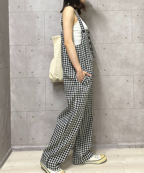 NANEA(ナネア)の「チェック柄サロペット(サロペット/オーバーオール・レディース・チェック・MEDIUM/SMALL/LARGE)」の13枚目の写真