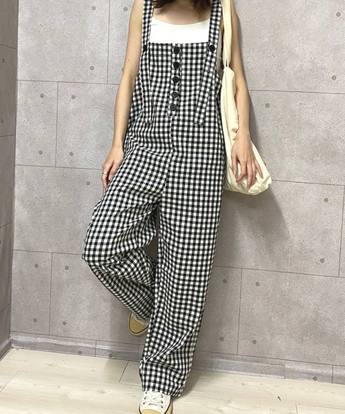NANEA(ナネア)の「チェック柄サロペット(サロペット/オーバーオール・レディース・チェック・MEDIUM/SMALL/LARGE)」の14枚目の写真