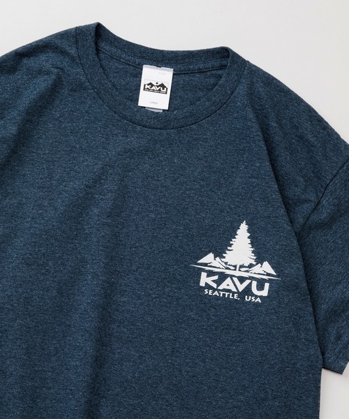 KAVU(カブー)の「KAVU/カブー Tree Tee/ツリーティー(Tシャツ/カットソー・メンズ・ネイビー/バーガンディー/ヘザーグレー/ライトブルー・MEDIUM/X-LARGE/LARGE)」の21枚目の写真