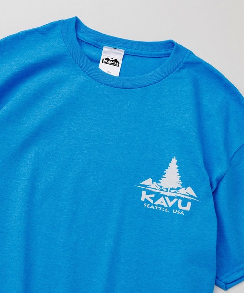 KAVU(カブー)の「KAVU/カブー Tree Tee/ツリーティー(Tシャツ/カットソー・メンズ・ネイビー/バーガンディー/ヘザーグレー/ライトブルー・MEDIUM/X-LARGE/LARGE)」の16枚目の写真