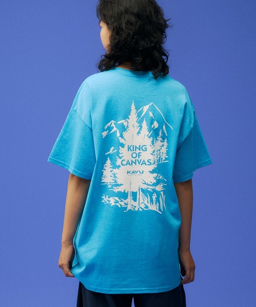 KAVU(カブー)の「KAVU/カブー Tree Tee/ツリーティー(Tシャツ/カットソー・メンズ・ネイビー/バーガンディー/ヘザーグレー/ライトブルー・MEDIUM/X-LARGE/LARGE)」の19枚目の写真
