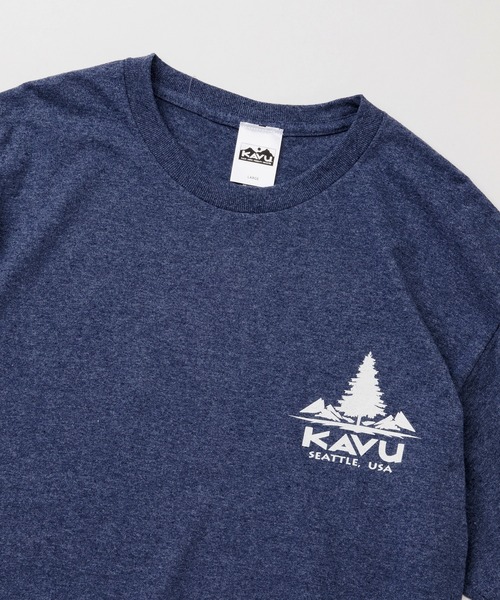 KAVU(カブー)の「KAVU/カブー Tree Tee/ツリーティー(Tシャツ/カットソー・メンズ・ネイビー/バーガンディー/ヘザーグレー/ライトブルー・MEDIUM/X-LARGE/LARGE)」の11枚目の写真