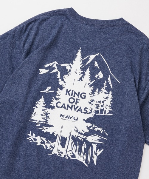 KAVU(カブー)の「KAVU/カブー Tree Tee/ツリーティー(Tシャツ/カットソー・メンズ・ネイビー/バーガンディー/ヘザーグレー/ライトブルー・MEDIUM/X-LARGE/LARGE)」の10枚目の写真