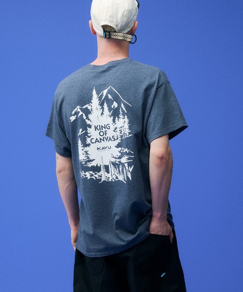 KAVU(カブー)の「KAVU/カブー Tree Tee/ツリーティー(Tシャツ/カットソー・メンズ・ネイビー/バーガンディー/ヘザーグレー/ライトブルー・MEDIUM/X-LARGE/LARGE)」の14枚目の写真