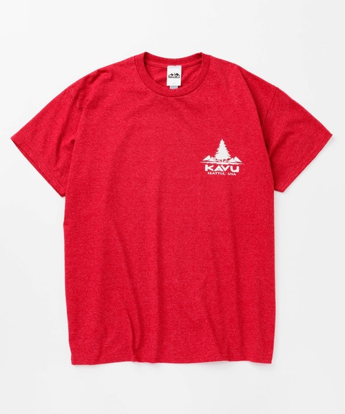 KAVU(カブー)の「KAVU/カブー Tree Tee/ツリーティー(Tシャツ/カットソー・メンズ・ネイビー/バーガンディー/ヘザーグレー/ライトブルー・MEDIUM/X-LARGE/LARGE)」の7枚目の写真