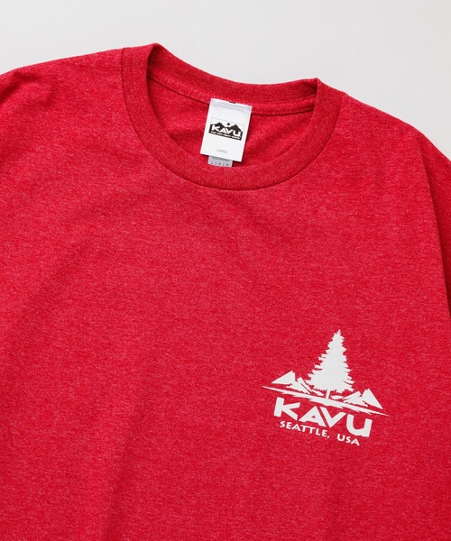 KAVU(カブー)の「KAVU/カブー Tree Tee/ツリーティー(Tシャツ/カットソー・メンズ・ネイビー/バーガンディー/ヘザーグレー/ライトブルー・MEDIUM/X-LARGE/LARGE)」の6枚目の写真