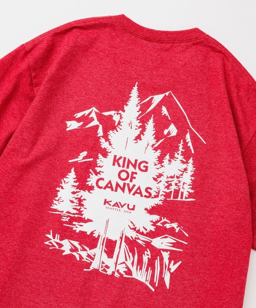 KAVU(カブー)の「KAVU/カブー Tree Tee/ツリーティー(Tシャツ/カットソー・メンズ・ネイビー/バーガンディー/ヘザーグレー/ライトブルー・MEDIUM/X-LARGE/LARGE)」の5枚目の写真