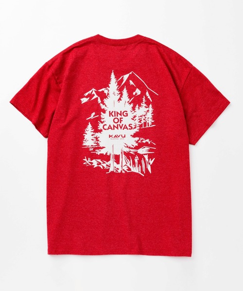KAVU(カブー)の「KAVU/カブー Tree Tee/ツリーティー(Tシャツ/カットソー・メンズ・ネイビー/バーガンディー/ヘザーグレー/ライトブルー・MEDIUM/X-LARGE/LARGE)」の8枚目の写真