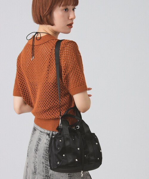 CONTROL FREAK(コントロールフリーク)の「CONTROL FREAK / スタッズ ミニ バッグ(トートバッグ・レディース・ブラウン/ブラック・ONE SIZE)」の8枚目の写真