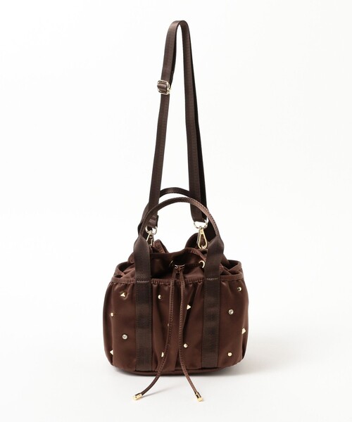 CONTROL FREAK(コントロールフリーク)の「CONTROL FREAK / スタッズ ミニ バッグ(トートバッグ・レディース・ブラウン/ブラック・ONE SIZE)」の20枚目の写真