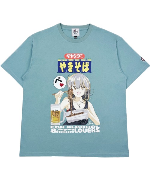 ＪＵＧＬＡＮＳ（ユグランス）の「【YOIDORE/ヨイドレ】ペヤングコラボ どれみTシャツ（Tシャツ/カットソー・メンズ・ブラック/ブルー/ホワイト・M/XL/L）」の3枚目の写真