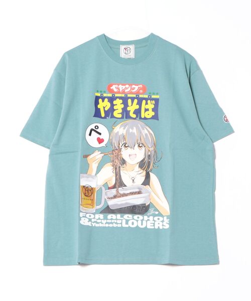 ＪＵＧＬＡＮＳ（ユグランス）の「【YOIDORE/ヨイドレ】ペヤングコラボ どれみTシャツ（Tシャツ/カットソー・メンズ・ブラック/ブルー/ホワイト・M/XL/L）」の16枚目の写真