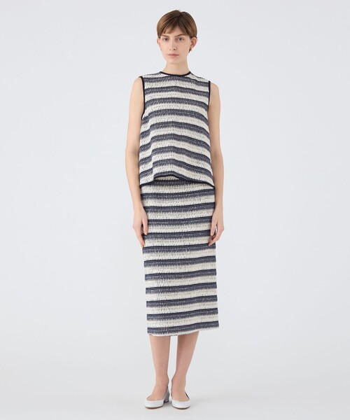 セール】クロッシュボーダー タイトストレートスカート