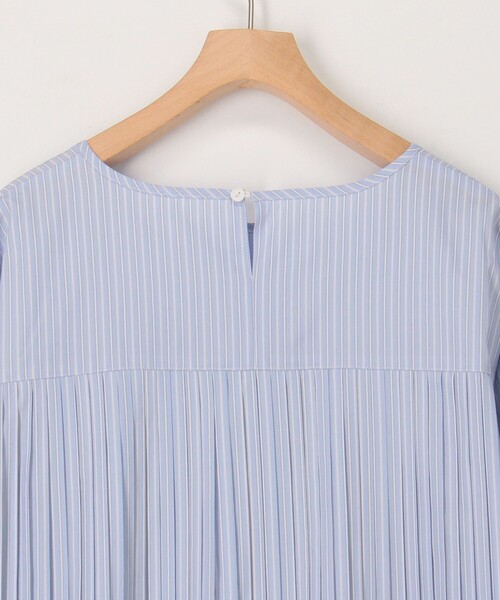 MICO COULIER（ミコクリエ）の「ミラノリブベスト+ブラウスセット（ニット/セーター・レディース・ネイビー/ライトグレー/オフホワイト・38）」の20枚目の写真