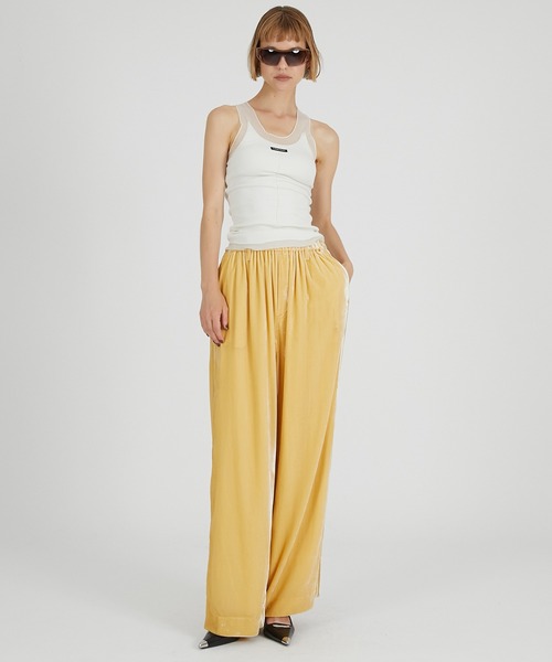 PRANK PROJECT（プランクプロジェクト）の「【Pre-Order】シルクテレコタンクトップ / Silk Teleco Tank Top（タンクトップ・レディース・グレー/ブラック/ホワイト・FREE）」の4枚目の写真