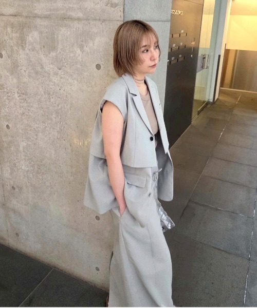3WAY PIN TUCK LAYERED VEST（ベスト）｜Ameri（アメリ）の