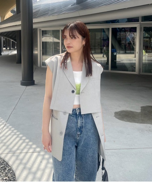 3WAY PIN TUCK LAYERED VEST（ベスト）｜Ameri（アメリ）の