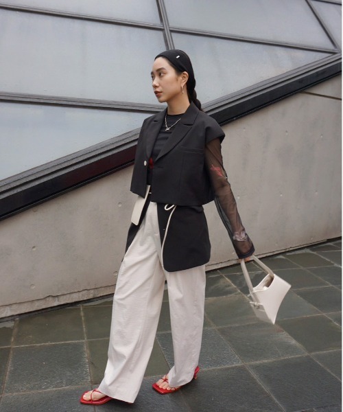 3WAY PIN TUCK LAYERED VEST（ベスト）｜Ameri（アメリ）の