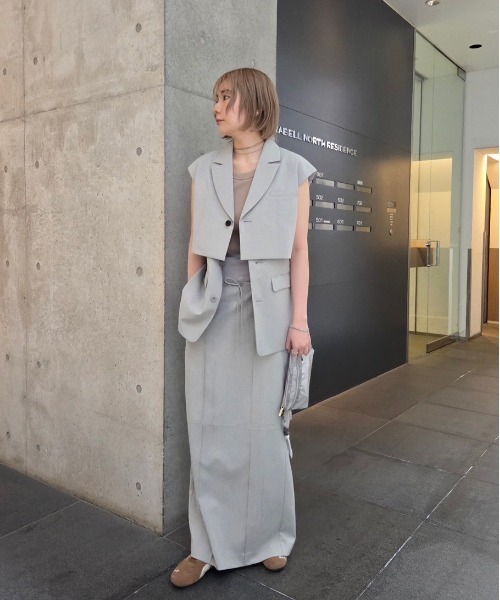 3WAY PIN TUCK LAYERED VEST（ベスト）｜Ameri（アメリ）の