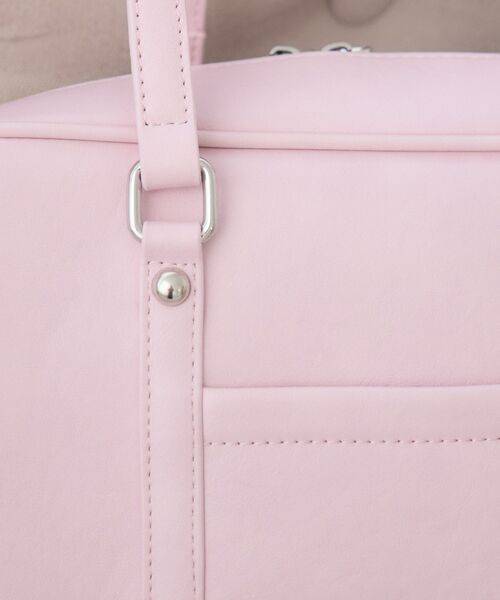 ems excite（エムズエキサイト）の「ロングハンドルボストン（ショルダーバッグ・レディース・ライトブラウン/ブラック/ピンク・ONE SIZE）」の17枚目の写真