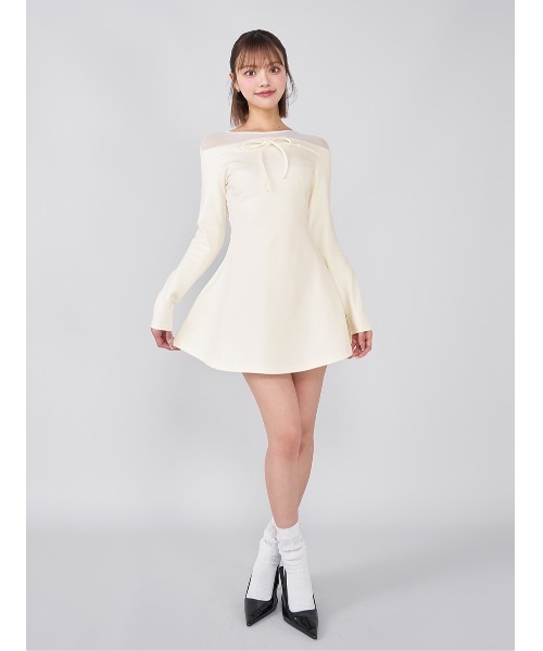 ダーリッチ darich ワンピース 白 スナ系 ダーリッチ Darich バックオープンキャミロングワンピース （ホワイト